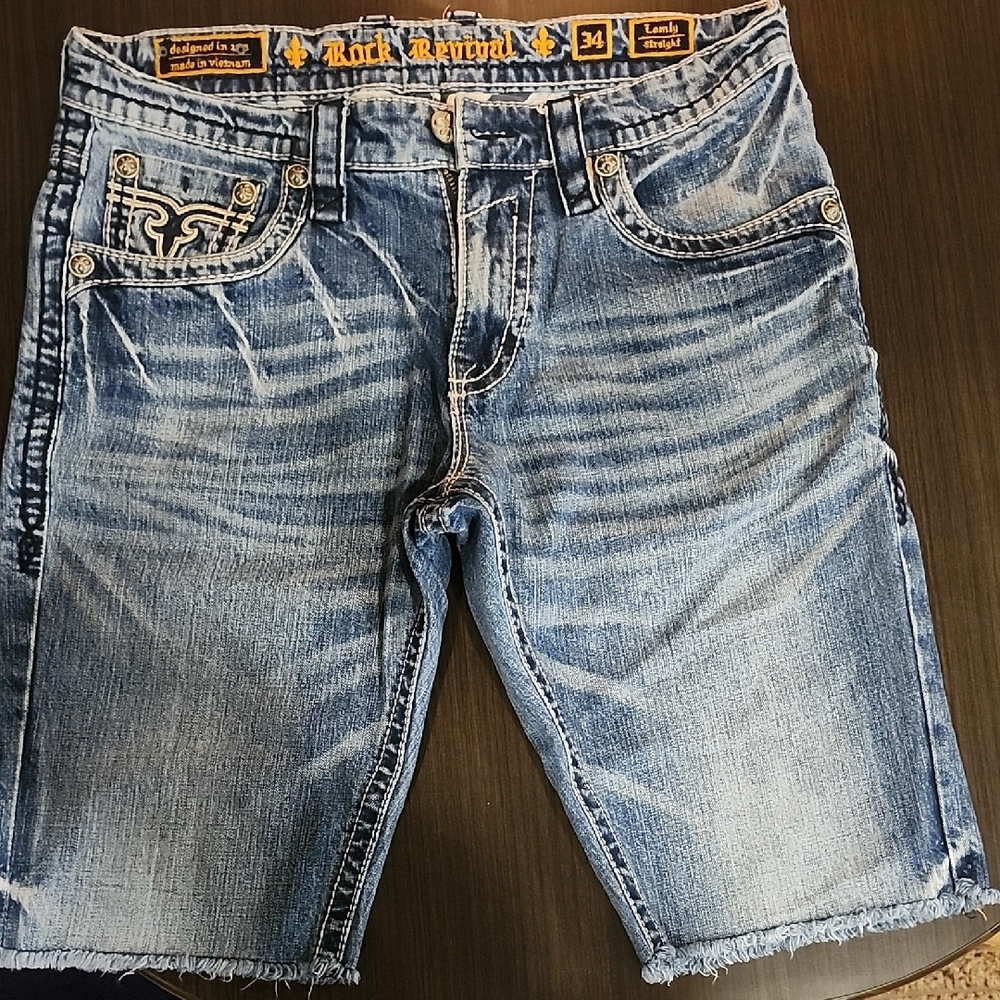 Rock Revival Blue Denim Shorts